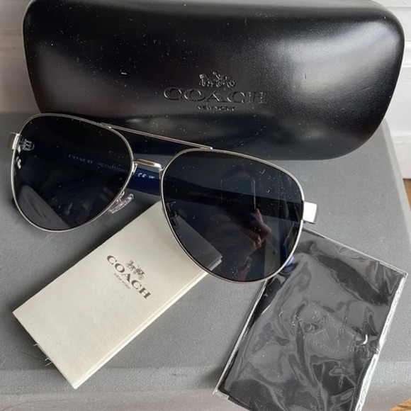 NWT Coach Aviator Sunglasses New w Tag & Case - Picture 12 of 12